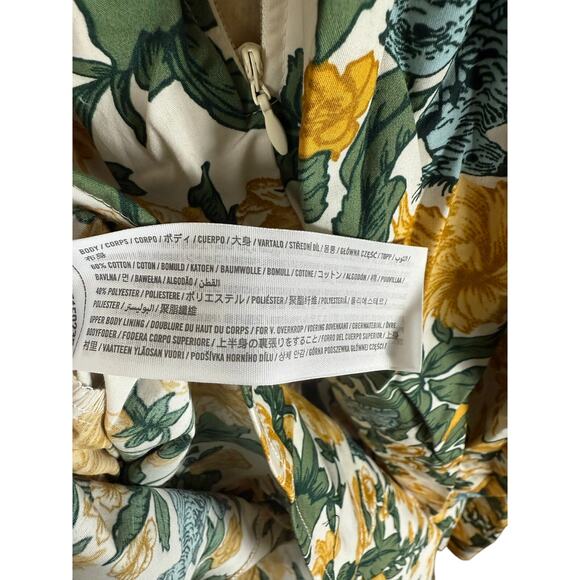 Abercrombie & Fitch Emerson Poplin Wide Strap Midi Floral Dress Women’s XS NWT - Picture 3 of 9